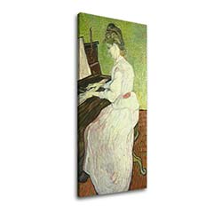 Слики на платно Попуст 60% Vincent van Gogh-Marguerite Gachet pri klavíri 20x40cm