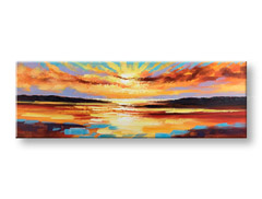 Насликана слика на платно ЗАЈДИСОНЦЕ 1-делна YOBCFASS008 - 150x50 cm