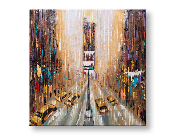 Насликана слика на платно ГРАД 1-делна 70x70 cm CFAZH2979E1