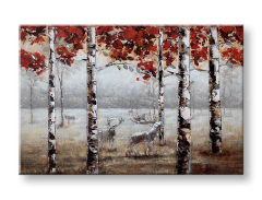 Насликана слика на платно ПРОШЕТКА НИЗ ШУМА 1-делна 90x60 cm CFAZH5696E1