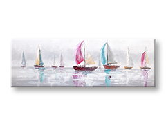 Насликана слика на платно БРОДОВИ 1-делна CFAZH5842CME1 - 120x40 cm