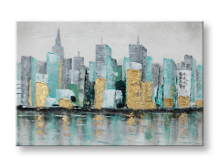 Насликана слика на платно ГРАД 1-делна 90x60 cm CFAZH6545E1