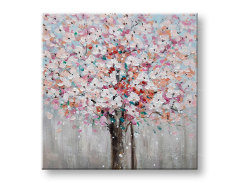 Насликана слика на платно ДРВО 1-делна 60x60 cm CWF11026WE1
