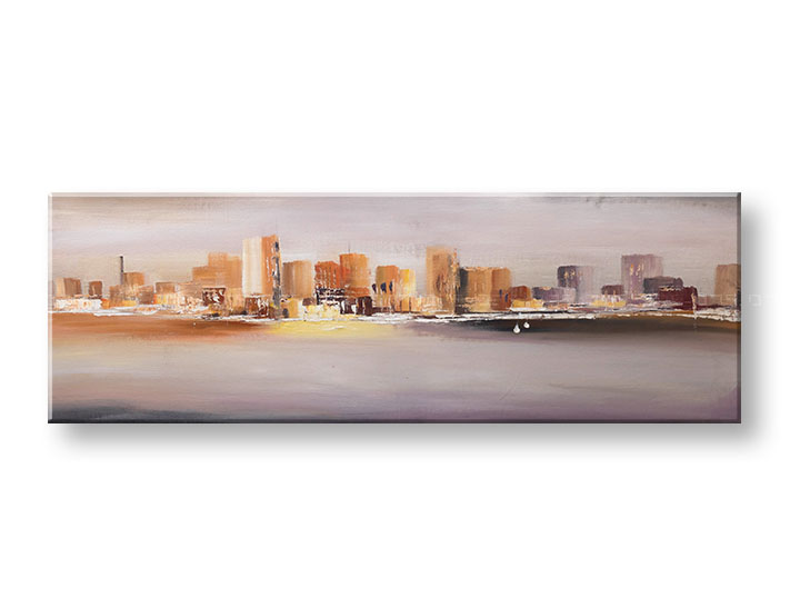 Насликана слика на платно ГРАД 1-делна 120x40 cm CWF1398SDE1