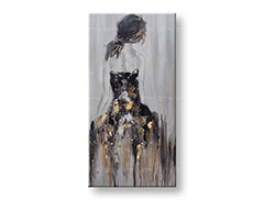 Насликана слика на платно ЖЕНА 1-делна 50x100 cm CWF1527HE1
