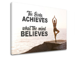 Мотивациона слика на платно The body achieves_001