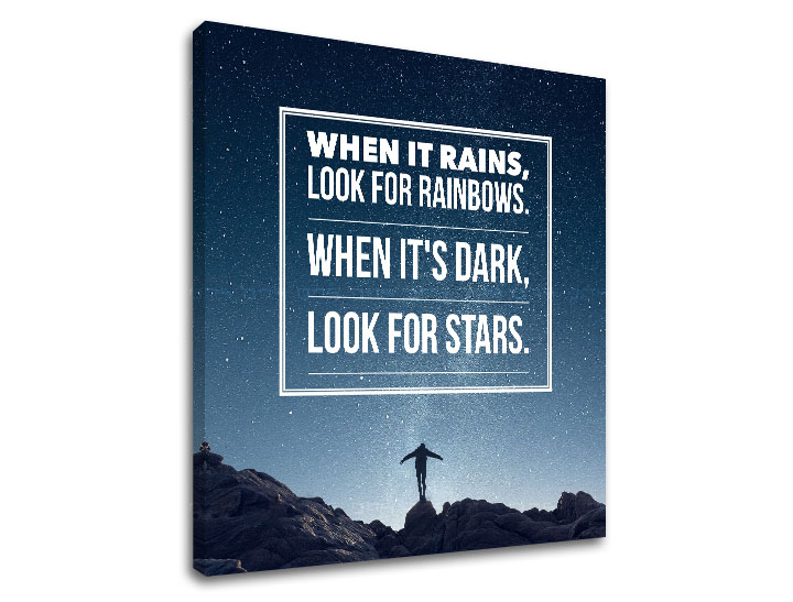 Мотивациона слика на платно When it rains