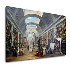 Слики на платно Hubert Robert - Project for the Grande Galerie of the Louvre