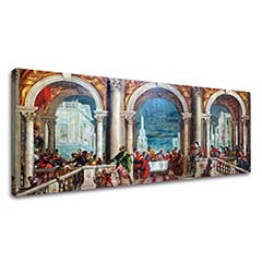 Слики на платно Paolo Veronese - Feast in the House of Levi