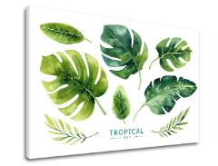 Слики на платно со текст Tropical set