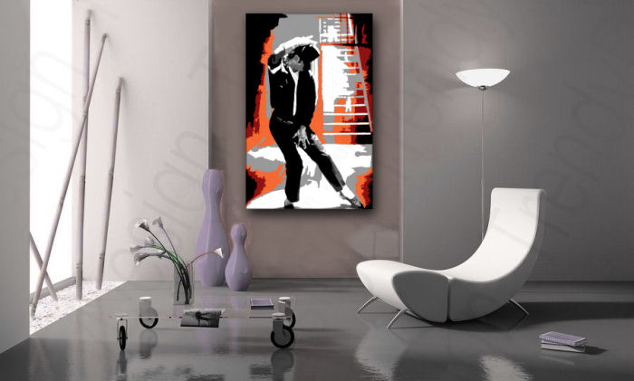 Рачно сликани слики на платно POP Art Michael Jackson 1-делна