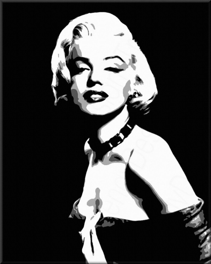 Рачно сликани слики на платно POP Art Marilyn MONROE 1-делна
