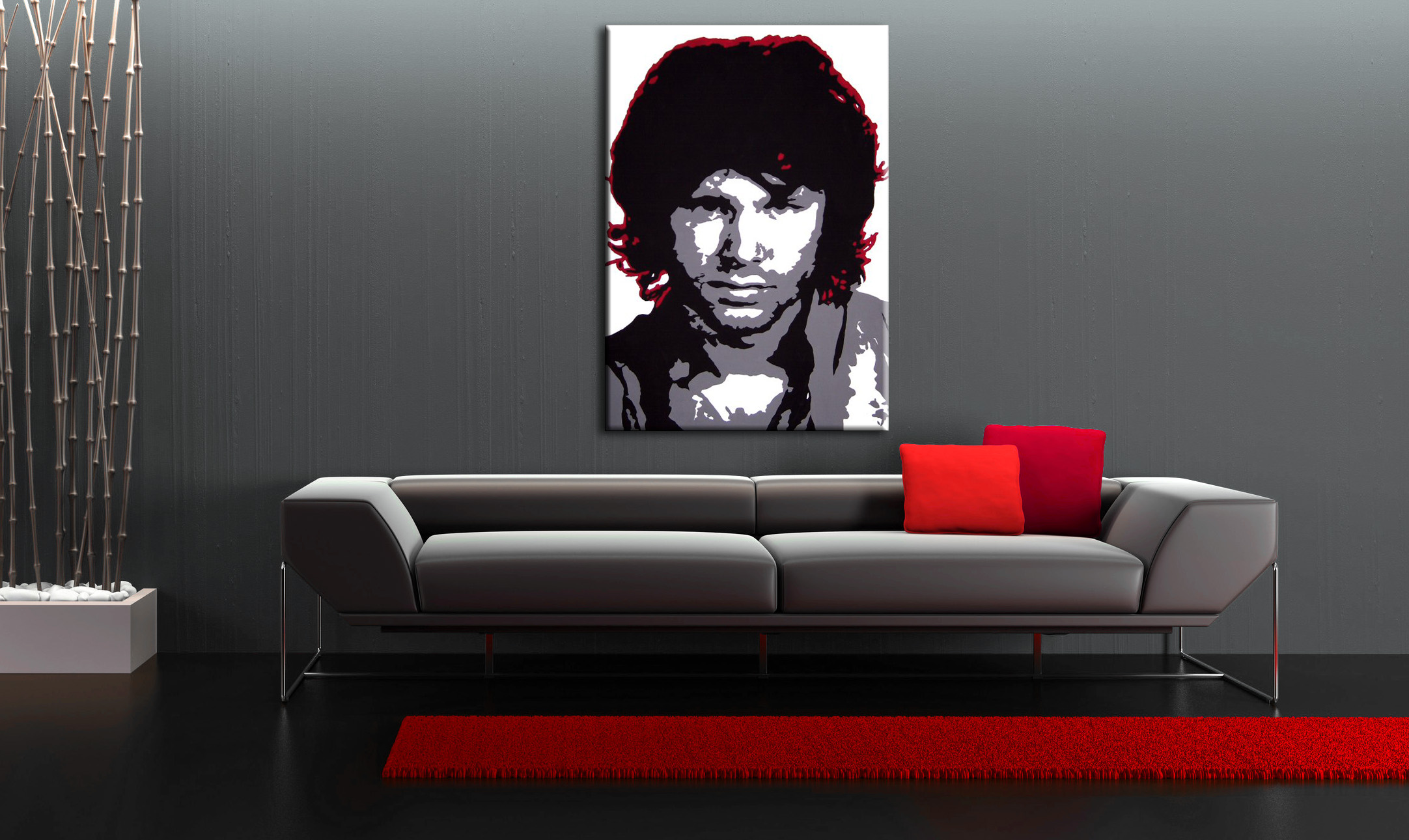Рачно сликани слики на платно POP Art Jim Morrison 1-делна 