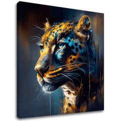 Декоративно сликарство на платно - PREMIUM ART - Jaguar's Grace in the Wild