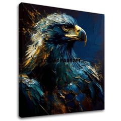 Декоративно сликарство на платно - PREMIUM ART - Wilderness's Fearless Hunter | 60x60 cm