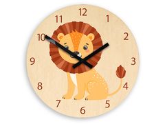 Детски ѕиден часовник Lion