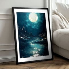 Ѕиден постер со ЕКСТРА ефект - Moonlit Waves