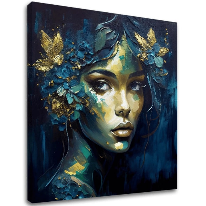 Модерни платно слики - женска благодат во движење 60x60 cm