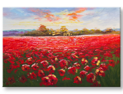 Насликана слика на платно ПРИСТАНИШТЕ 1-делна CFAZH6008E1 - 90x60 cm