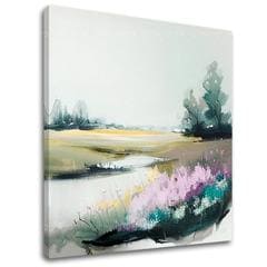Пејзаж на платно Невообичаено место на ливада | 50x50 cm