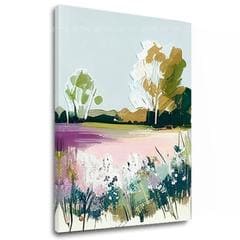 Пејзаж на платно Во пролетниот цут | 40x50 cm