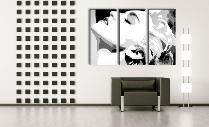 Рачно насликана POP ART слика MADONNA 120x80 cm