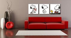 Рачно насликана POP ART слика SNOOPY 210x70 cm