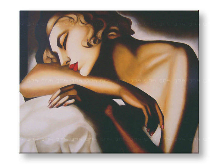 Слики на платно GIRL SLEEPING – Tamara de Lempicka