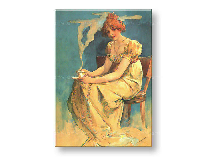 Слики на платно COFFEE – Alfons Mucha