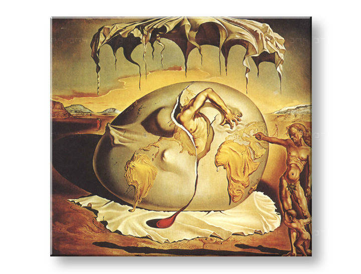 Слики на платно GEOPOLITICUS CHILD WATCHING THE BIRTH OF NEW MAN – Salvador Dalí