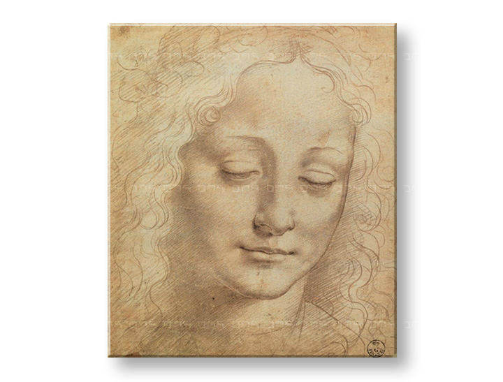 Слики на платно ГЛАВА НА ЖЕНА 3 - Leonаrdo Da Vinci