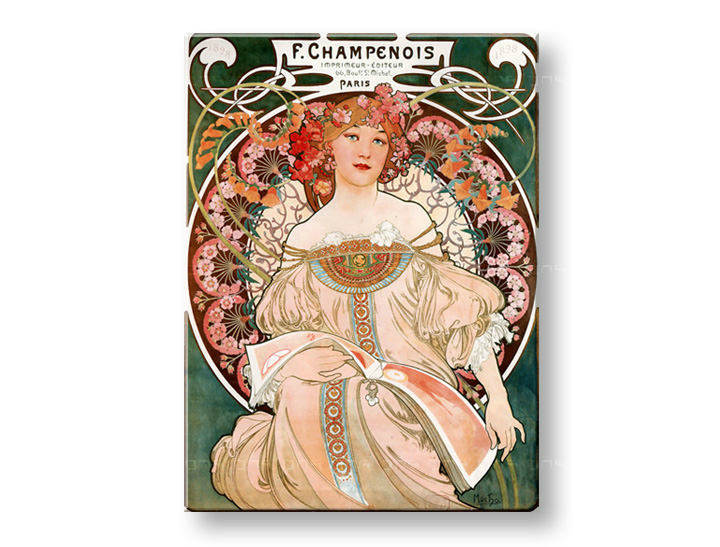 Слики на платно F. CHAMPENOIS IMPRIMEUR-ÉDITEUR – Alfons Mucha