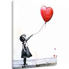 Слика EART BALLOON GIRL | Италијанско платно