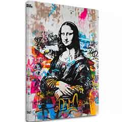 Слика GRAFFITI MONA на платно | Насликана структура