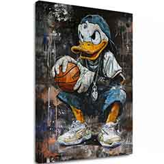 Слика LEBRON DUCK на платно | Насликана структура