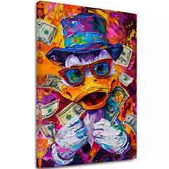 Слика MONEY DUCK | Италијанско платно