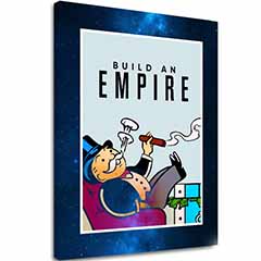 Слика на платно BUILD AN EMPIRE - Деловен цитат