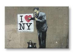 Слика на платно STREET ART – BANKSY 80x120 cm