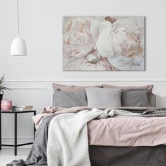 Сликарство на платно ПРЕКРАСНИ ЦВЕЌЕ НА ПЛАЖА 60x40 cm