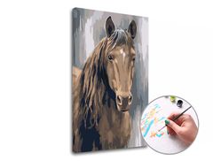 Сликарство од Numbers Brown Stallion | мала тежина