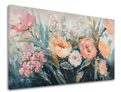 Сликата на платно ЦВЕЌЕ 1 дел XOBCH1972WE1 | 100x50 cm