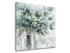 Сликата на платно ЦВЕЌЕ ВО ВАЗА 1 дел XOBCH1673WE1 | 50x50 cm