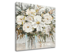 Сликата на платно ЦВЕЌЕ ВО ВАЗА 1 дел XOBCH1674WE1 | 50x50 cm