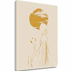 Сликата на платно Жена на сонце - фин мотив