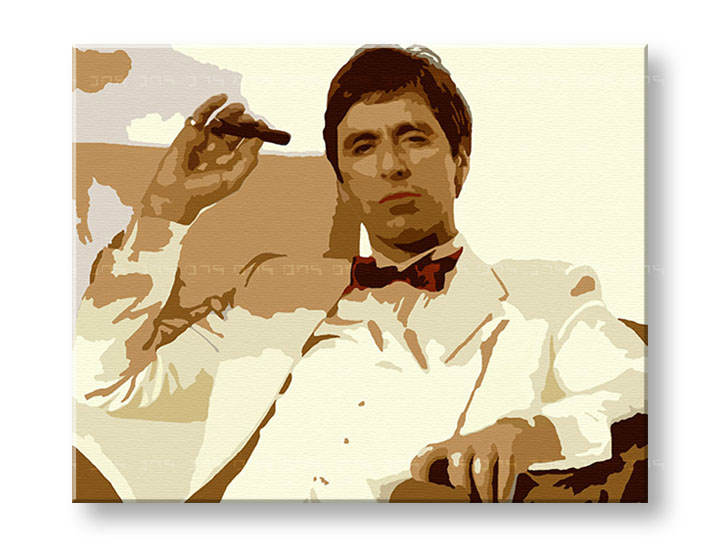 Рачно сликани слики на платно POP Art AL PACINO 1-делна