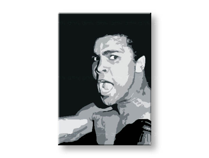 Рачно сликани слики на платно POP Art Muhamad Ali 1-делна 