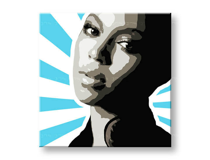 Рачно сликани слики на платно POP Art BEYONCÉ 1-делна