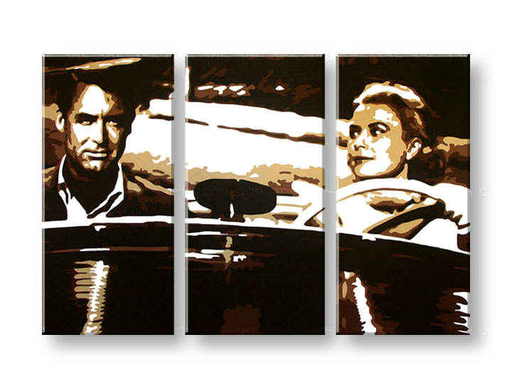 Рачно сликани слики на платно POP Art James Bond 3-делна 