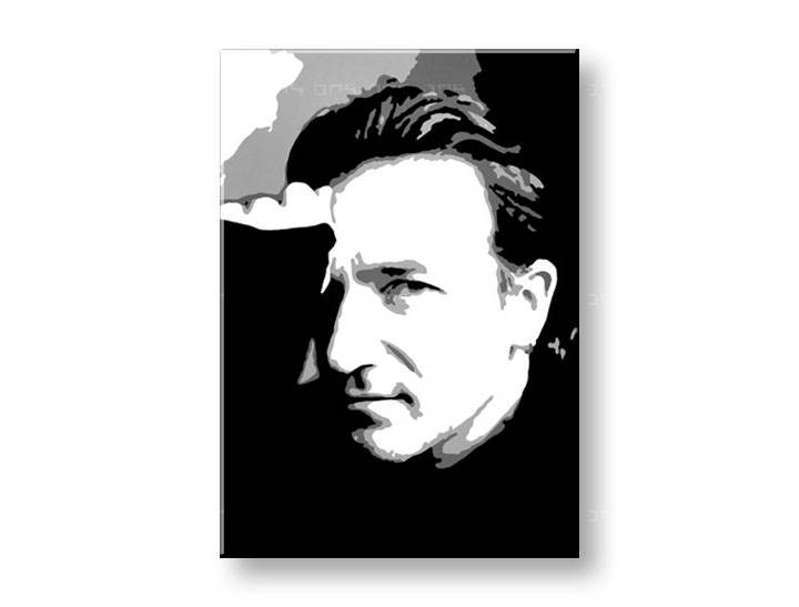 Рачно сликани слики на платно POP Art Bono-U2 1-делна 