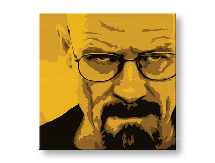 Рачно сликани слики на платно POP Art Breaking Bad 4-делна